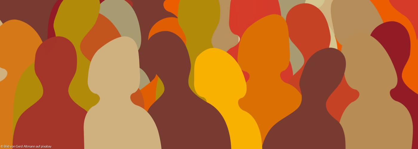 Umrisse von Menschen abstrakt 