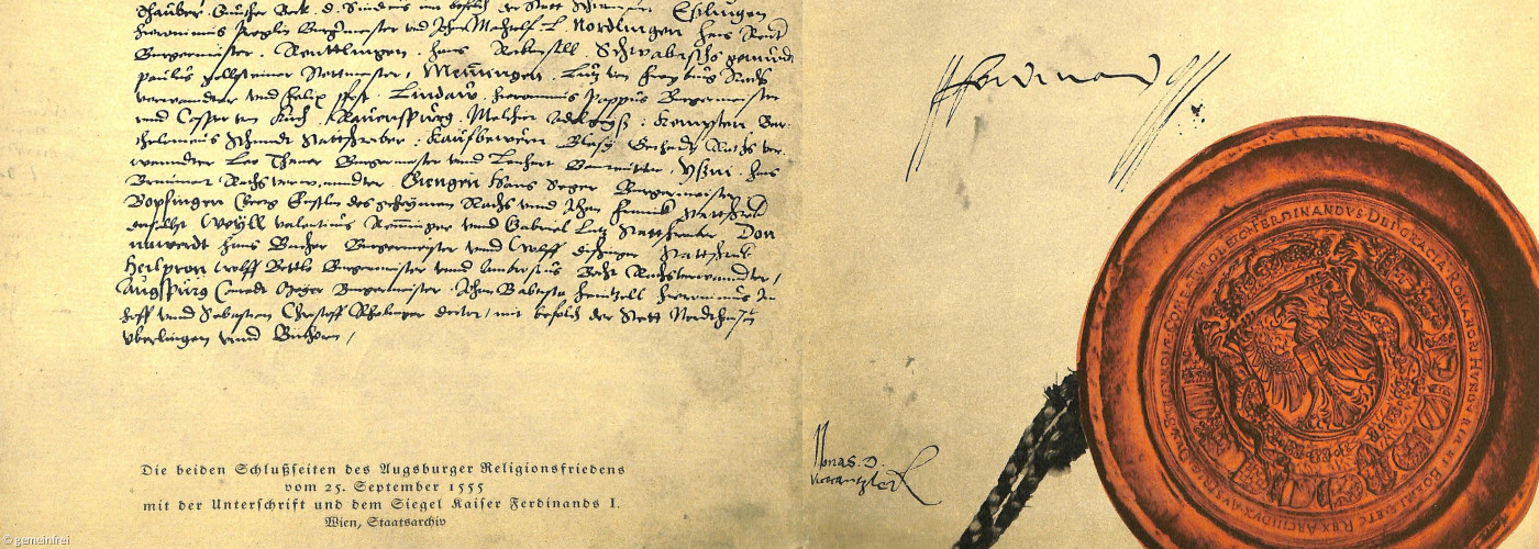Der Augsburger Religionsfrieden von 1555