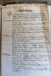 Speißordnung - historisch