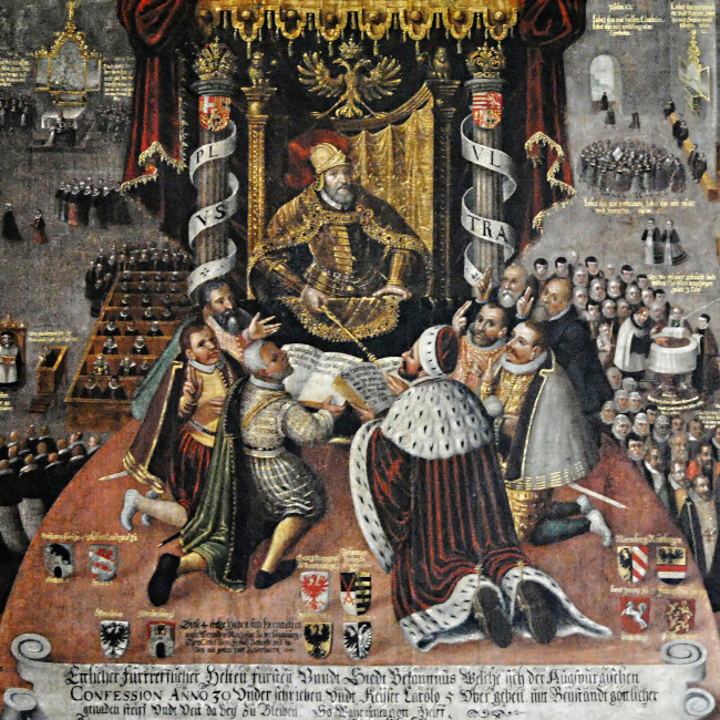 Überreichung der Confessio Augustana an den Kaiser