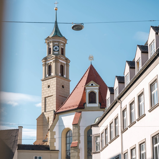 Fotografiert von der Fußgängerzone: St. Anna